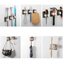 Adhesive Multi-Purpose Wall Hooks for Kitchen and Bathroom Organization  ourlum.com   