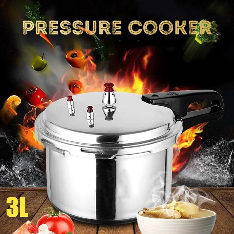 Versatile Electric and Gas Stove Pressure Cooker - Energy-Saving Cooking Utensil for Camping & Home, 3L to 11L Sizes Available