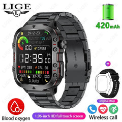 LIGE Rugged Health & Fitness Smartwatch