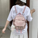 Fashion Kawaii Mini Backpack Women Shoulder Bag for Teenage Girls Multi-Function Small Bagpack Ladies Travle School Backpacks  ourlum.com   