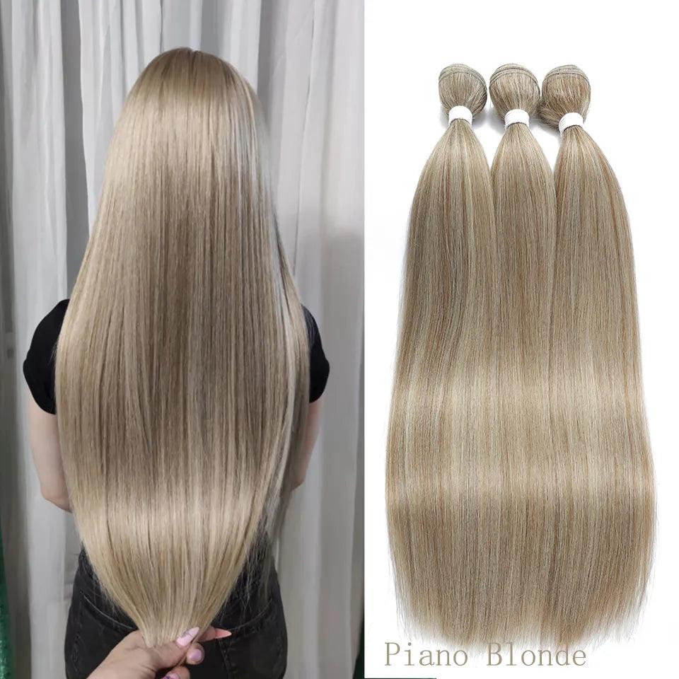 Blonde Straight Hair Bundles: Stylish Heat-Resistant Extensions for Versatile Looks