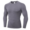 Men's Compression Shirts Longs Sleeve Workout Gym T-Shirt Running Tops Cool Dry Sports Base Layer Athletic Undershirts