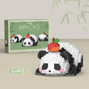 Cute Panda Mini Building Block Set - Educational Toy for Boys  ourlum.com W1110 Nobox  