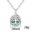 Tree Of Life Essential Oil Diffuser Necklace: Stainless Steel Beauty Gift  ourlum.com N2732-1  