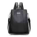 Fashion Anti-theft Backpack Women Casual Waterproof School Bags for Teenager Multi-Function Shoulder Bag Travel Rucksack  ourlum.com Black  