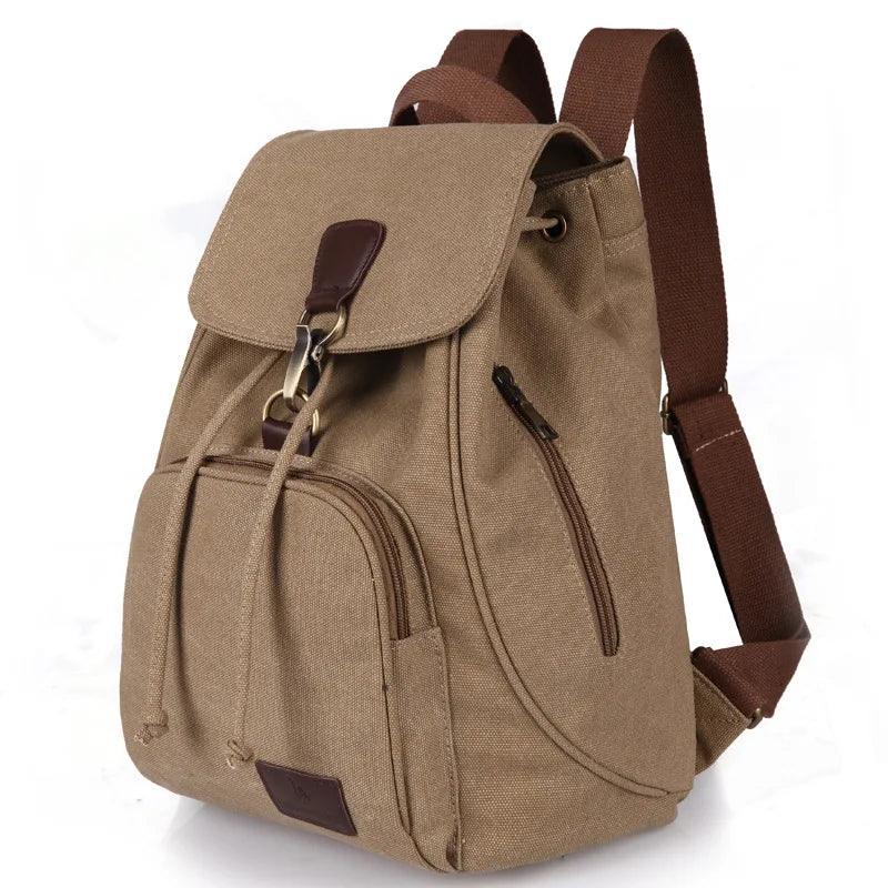 High Capacity Backpacks 2023 New Women's Outdoor Travel Canvas Bag Retro Trendy School Backpack for College Fashion Students  ourlum.com   