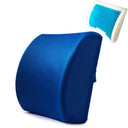 Lumbar Support Backrest Pillow Office Chair Gel Foam Strap