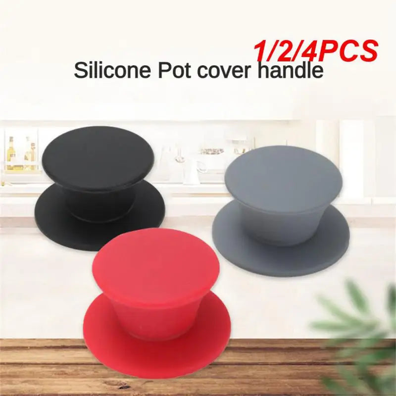 Universal Silicone Pot Lid Knobs - Heat-Resistant Replacement Handles for Kitchen Cookware, Available in 1/2/4PCS