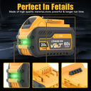 High-Capacity Replacement Battery for DeWalt 20V/60V MAX Tools