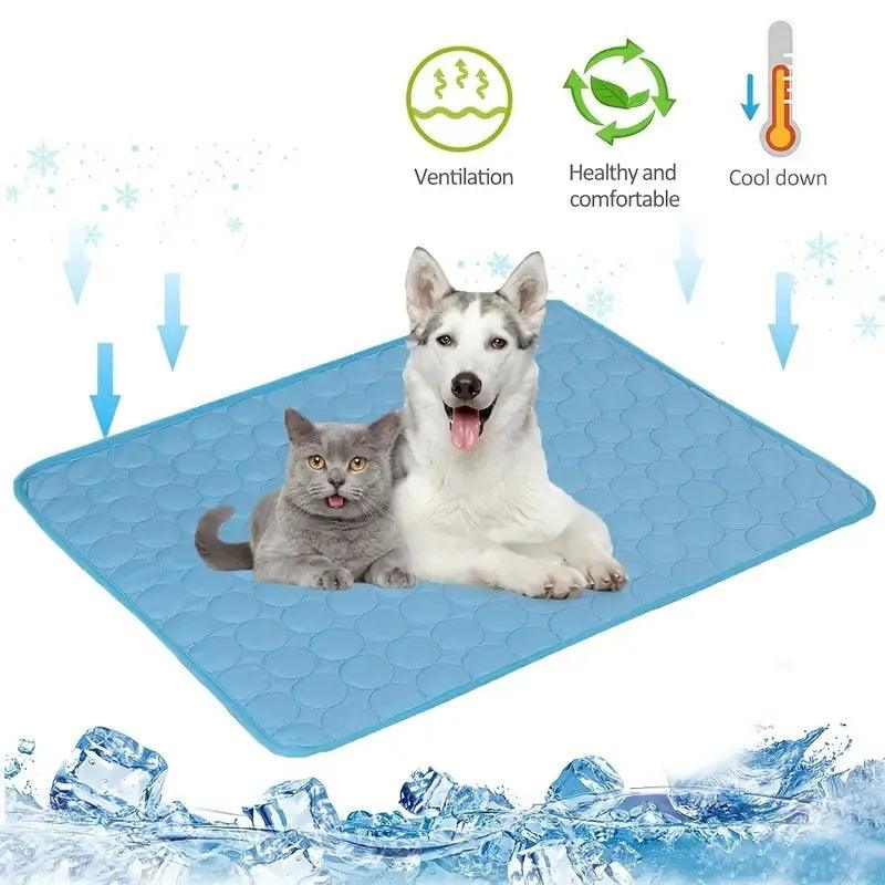 Dog Chill Mat: Summer Cooling Bed for Small Big Dogs Cat Blanket Ice Pad  ourlum   