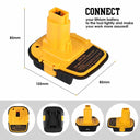 Battery Adapter with USB Convert for DeWalt 20V Tools