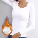 Stay Cozy & Chic Velvet Slim Fit Thermal Top O Neck