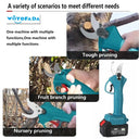 18V Cordless Electric Pruning Shears with 4 Cutting Gears