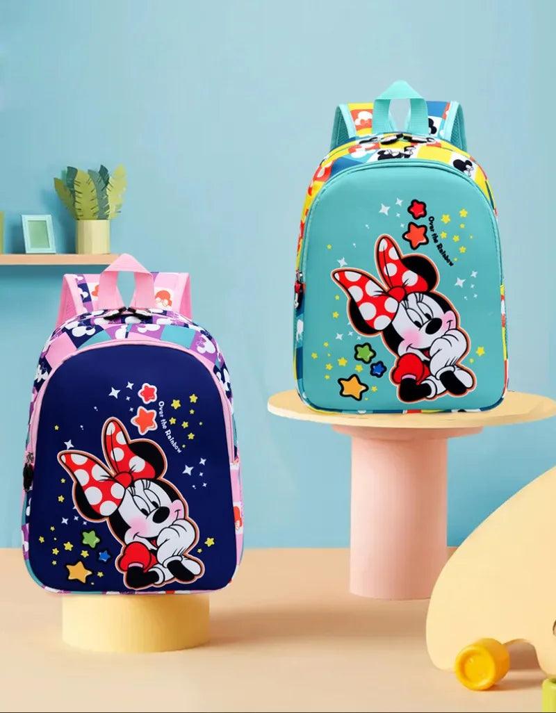 Disney's New Mickey and Minnie Children's Backpack Multifunctional Cartoon Kindergarten School Bag  ourlum.com   