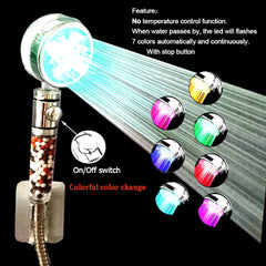 LED Anion Rainfall Shower Head: Relaxing Spa Experience with Temperature Control