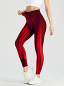 Aurora Gradient Seamless Butt Lift Yoga Leggings for Women  ourlum.com ck-Red M 