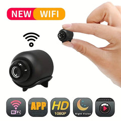 1080P HD WiFi Mini Security Camera - Indoor Baby Monitor with Night Vision & Motion Detection