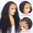 30-Inch Kinky Curly Lace Front Wig 100% Human Hair Comfort