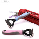 Pet Grooming Shedding Tool: Stainless Steel Brush Remover