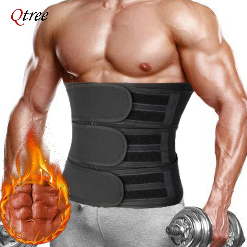 Men's Neoprene Waist Trainer for Weight Loss & Sweat - Qtree Fitness Shapewear