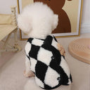 Fashion Plaid Fleece Dog Vest: Cute Winter Yorkies Outfit  ourlum.com   