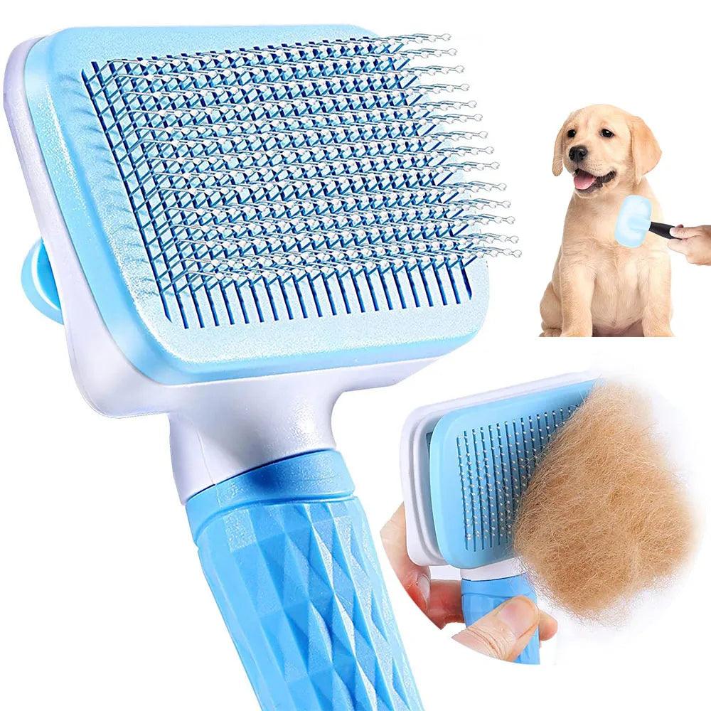 Pet Hair Grooming Brush: Effortless Hair Removal and Skin Health  ourlum.com   