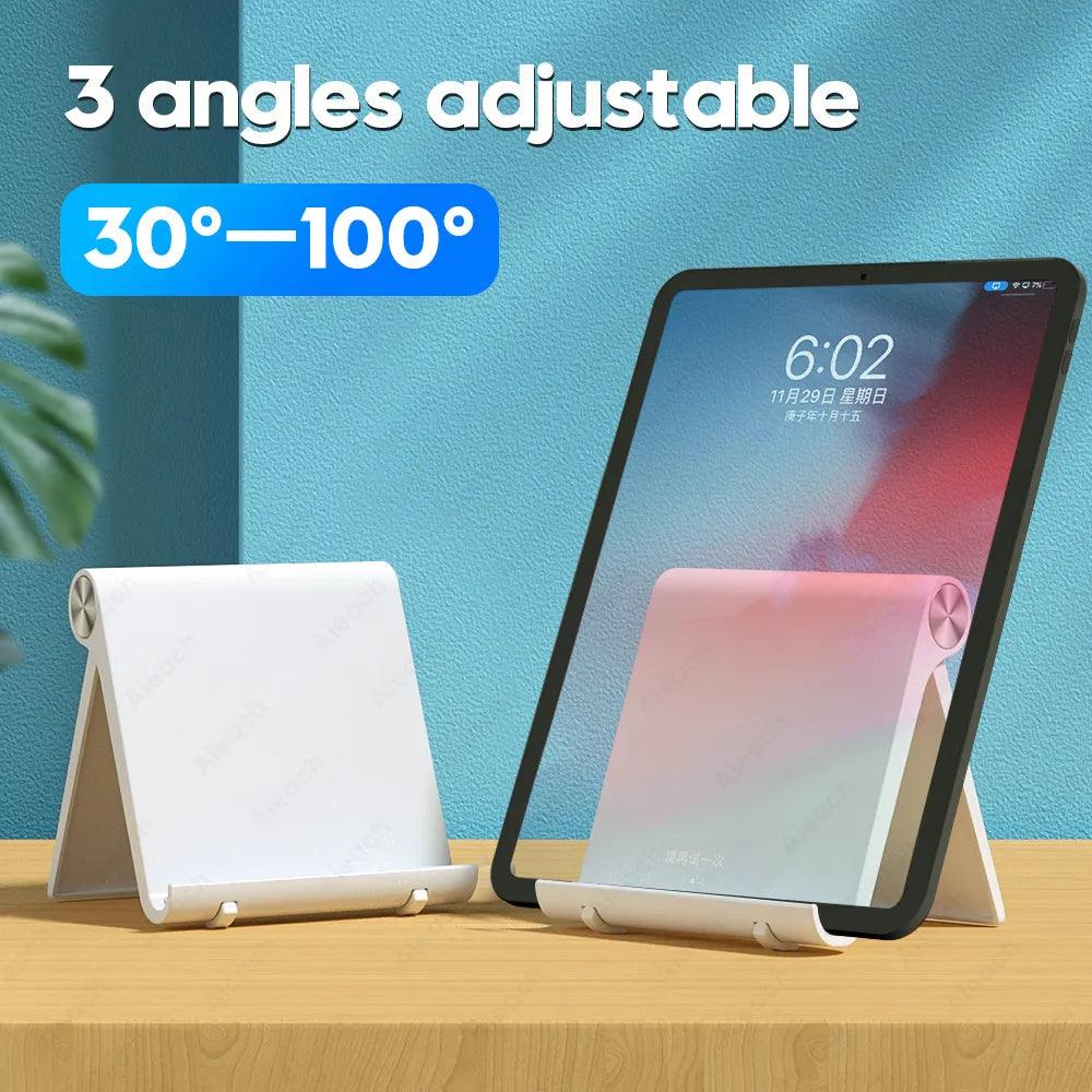 Adjustable Tablet Stand: Stable Desktop Holder for iPad Pro - Versatile Viewing Angle  ourlum.com   