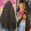 Tewjig Brazilian Remy Loose Deep Wave Lace Front Wig 250% Density