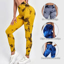 Tie Dye High Waist Seamless Leggings for Women 2023