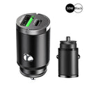 Car Charger Fast Charging for iPhone and  - Top Speed!  ourlum.com 30W Black  