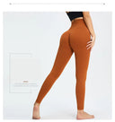 Seamless High Waist Nude Yoga Pants Women's Hip Lifting Fitness