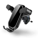 Car Phone Holder Gravity Stand: Secure Air Vent Mount for iPhone Samsung GPS  ourlum.com Mirror Black  