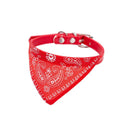 Pet Dog Bandana Collar with Leather Accessories: Cute Design, Quality Assurance, All Seasons.  ourlum.com style 2 red S 