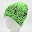 Knit Beanie Hat Stylish Y2K Paragraph Print Warm Cap