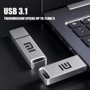  2TB High-Speed Metal Waterproof USB 3.1 Flash Drive with Type-C Compatibility  ourlum.com   