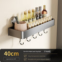 Punch-Free Suction Rack Wall-Mounted For Home Kitchen Storage