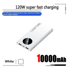 120W Super Fast Charging 50000mAh Thin and Light Power Bank Cell Phone Accessories External Battery Free Shipping