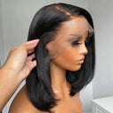 Glueless 13x4 Bone Straight Bob Wig HD Lace Front Human Hair