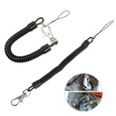 4PCS Tactical Retractable Spring Elastic Rope Anti-lost Lanyards