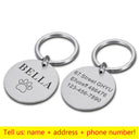 Custom Engraved Pet IDTag: Personalized Paw Print Dog Collar Accessory  ourlum.com SL 20X20MM 