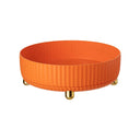 360 Rotating Kitchen Storage Containers for Spice Jar Snack Food Bathroom Box Organizer  ourlum.com Orange  