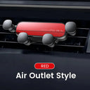 YYLM Car Air Vent Phone Holder: Secure Smartphone Stand & GPS Support  ourlum.com Red Style A CHINA 