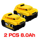 Original DCB200 20V 8000mAh Lithium Battery For Dewalt