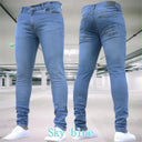 Men's Jeans Stretch Slim Fit Trousers Casual Denim Pants