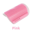 Cat Self Groomer with Catnip Soft Cats Massage Comb Brush  ourlum.com Pink  