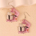 Dangle Earrings Set Electrical Appliances Cute Funny Gift