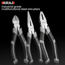 AIRAJ 6/8 Inch Multifunctional Diagonal Pliers for Electricians