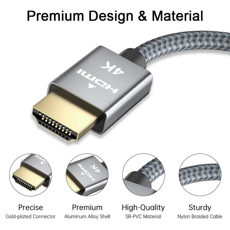 Ultimate 4K HDMI Cable with Dynamic HDR for MacBook Pro, UHD TV, Projector & PC  ourlum.com   
