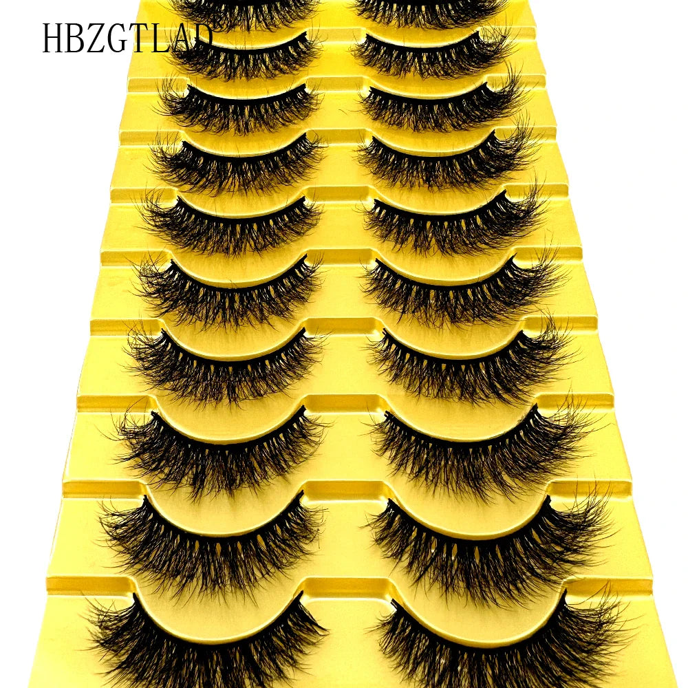 38 Styles 10 pairs natural long 3D mink false eyelashes fake lashes makeup kit Mink Lashes extension eye lashes short eyelashes  ourlum.com   