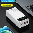 Power Bank 50000mAh Portable Charger LED Light Poverbank Powerbank 50000 mAh External Battery For iPhone  Samsung Huawei  ourlum.com   